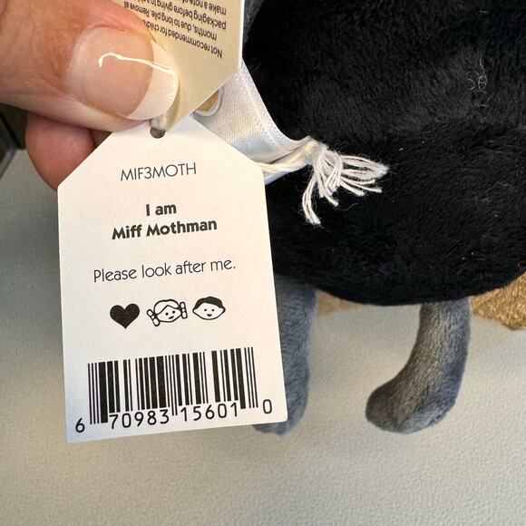 Jellycat Miff Mothman NEW!  FAST SHIP Jellycat Halloween - Picture 8 of 8